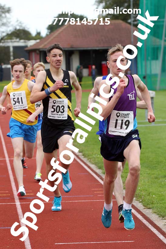 800 metres, NECAA Open Meeting, Morpeth, Sunday, September 27th. David T. Hewitson/Sports for All Pics